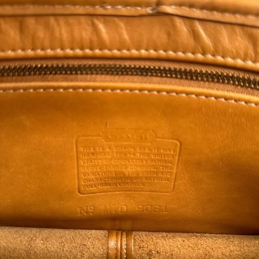 Coach Vintage Tribeca Convertible Clutch Crossbody Bag Tan M7D-9091 Made in USA